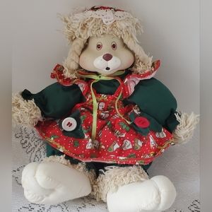 VTG House of Lloyd Christmas Hop Bunny Shelf Sitter Doll Around The World 1995